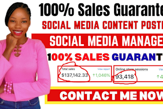 be your social media manager and social media marketing content creator paid ads