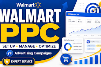 set up manage and optimize walmart PPC advertising campaigns