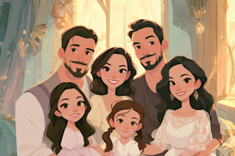 draw adorable disney style cartoon art