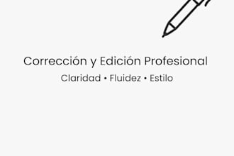 edición profesional   claridad, coherencia y estilo cuidado