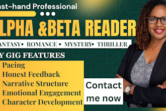 romance beta reader, fiction beta reading, fantasy, sci fic, horror alpha reader