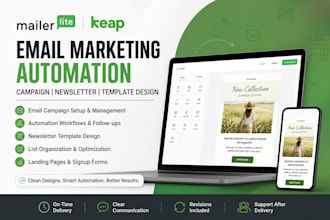 mailerlite keap email marketing automation campaign newsletter template design