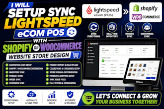 setup sync lightspeed ecom pos with shopify or woocommerce website store design