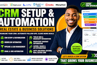 setup lofty hubspot crm kvcore ghl twilio manychat boldtrail crm real estate crm