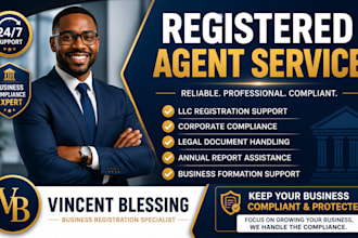 provide registered agent services for llc and corporations