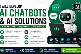 develop a custom ai chatbot using python and llms
