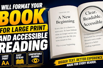format your book for large print and accessible reading