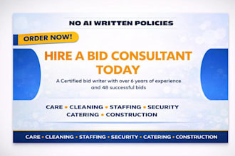 prepare a winning bid proposal for your rfp, cleaning tender healthcare tender