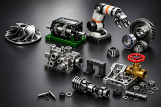 design industrial product and mechanical cad models