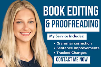 do book proofreading copy edit proofread fiction and non fiction book editor