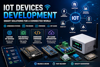 develop embedded hardware, pcb prototypes, and iot devices