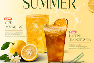 create creative promotional posters for events and business