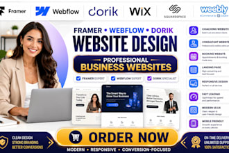 design framer webflow dorik coaching consultant booking website