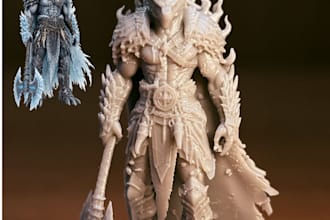 sculpt custom 3d miniatures and characters for board games, rpgs and 3d print