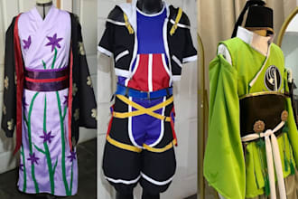 sew custom cosplay costume fabric cosplay sewing anime cloth cosplay commission