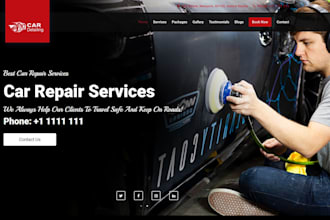 do auto detailing car wash auto repair mobile detailing website with booking
