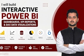 build bi dashboard, KPI report using dax and power query