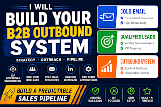 build b2b outbound sales system sdr strategy lead generation cold email campaign