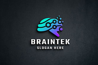 design modern tech startup logo , brand identity style guide