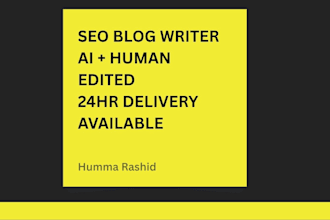 write SEO blog posts articles