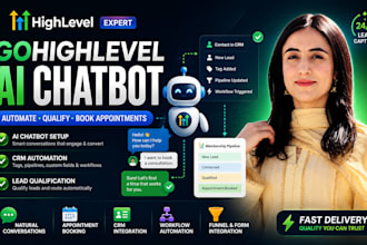 build gohighlevel chatbot and crm automation