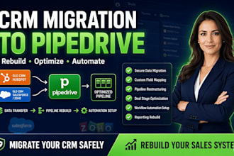migrate your crm to pipedrive and rebuild optimized high converting pipelines