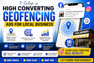 setup high converting geofencing ads for local business cbd ads real estate ads