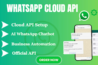 setup whatsapp business cloud API ai chatbot and automation