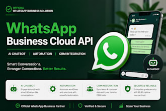 set up whatsapp business cloud API and ai chatbot, automation