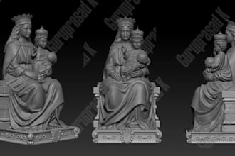 create high quality 3d models and digital sculptures