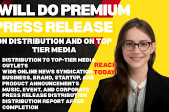 do press release distribution on top tier media