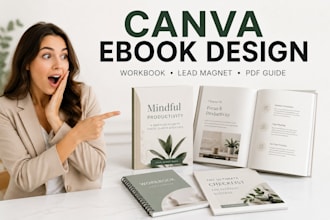 design canva ebook, workbook, lead magnet and PDF layout