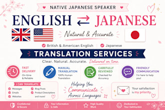 translate english to japanese naturally