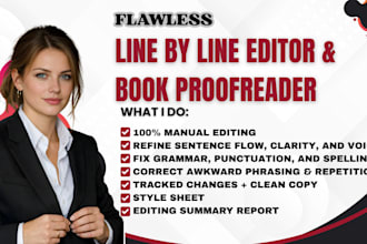 copy edit and proofread cozy mystery ya fantasy romance for flow voice clarity