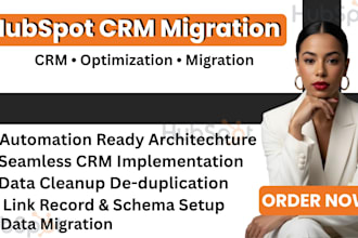 hubspot CRM data migration expert for leads contacts and sales automation