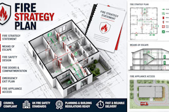 do fire strategy plan, fire strategy statement for UK council compliance