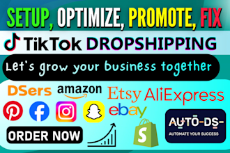 set up tiktok shop integration, marketing, shopify dropshipping, tik tok listing
