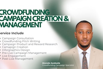 create crowdfunding campaign manager kickstarter gofundme promotion backers list