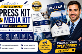 create a professional press release kit and media kit for your brand