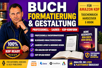 ich formatiere und gestalte dein buch professionell für amazon KDP