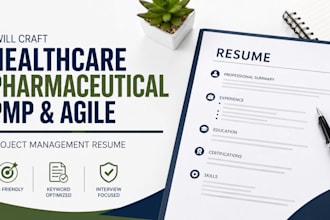 craft a healthcare, pharmaceutical, pmp, and agile project management resume