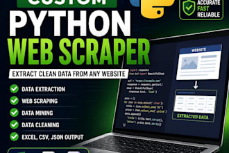 build a custom python web scraper for any website