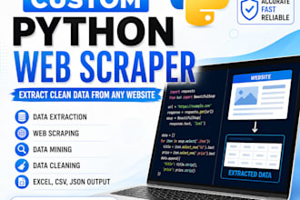 build a custom python web scraper for any website