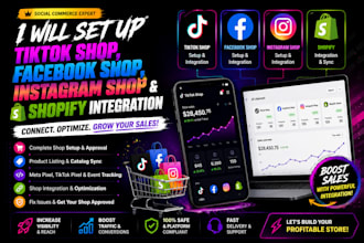 fix tik tok shop, shopify integration, meta pixel and product sync