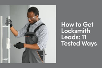 design locksmith website landing page and local SEO to increase leads