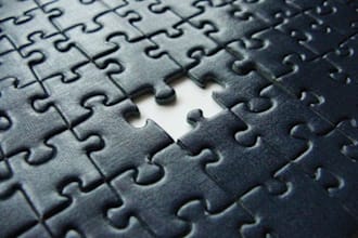 speed write your message in blue puzzle pieces on video