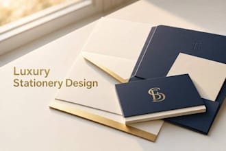 design luxury business stationery and brand identity