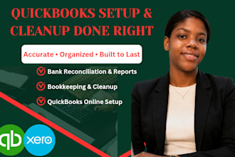 do quickbooks online bookkeeping, quickbooks clean up, quickbooks setup