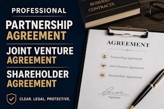 draft partnership agreement, joint venture and shareholder agreement
