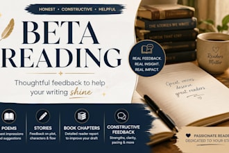provide honest beta reading feedback